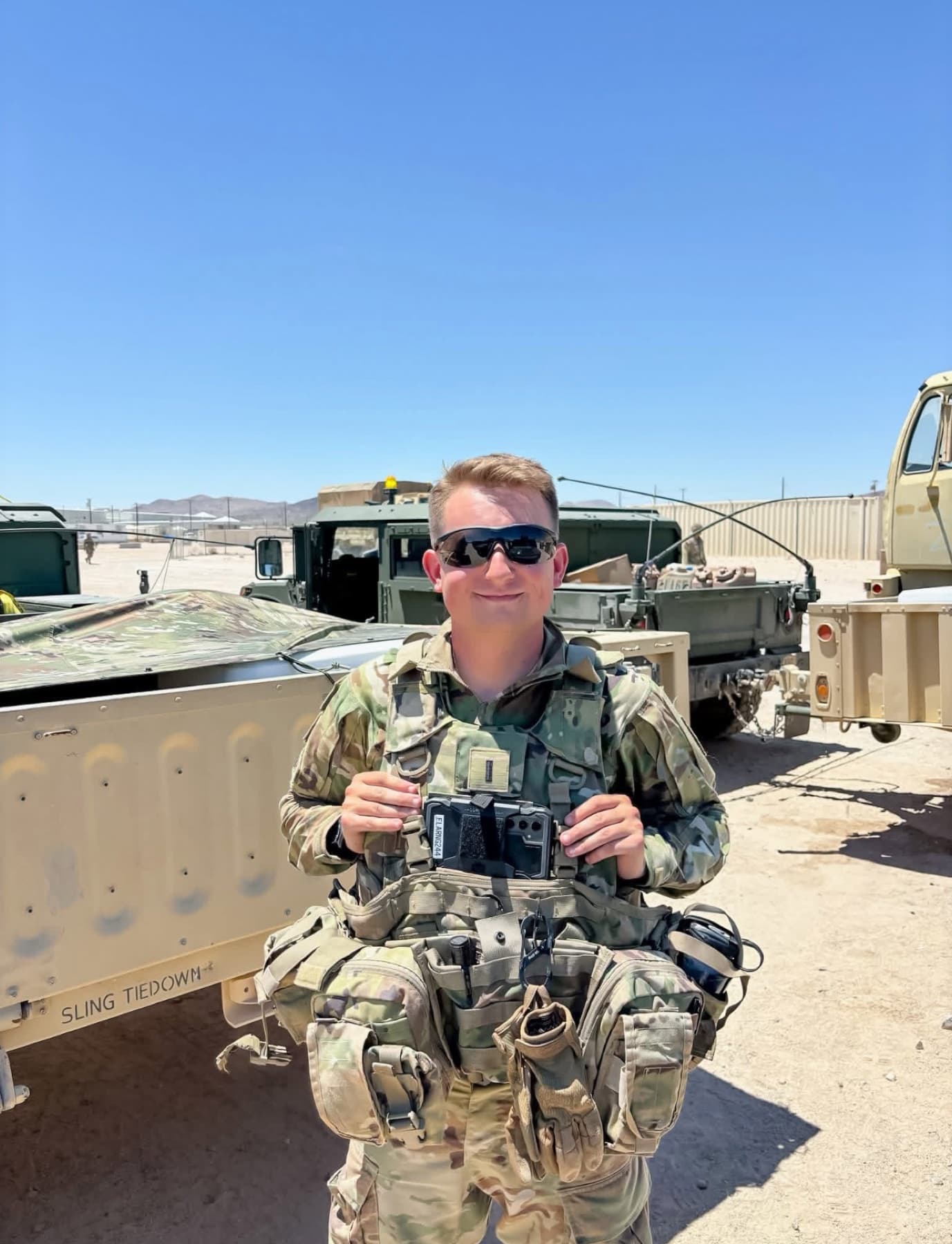 Duncan during military training